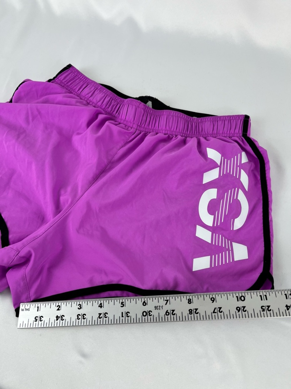 Victoria's Secret VSX Sport “The Player” Lined Running Shorts Purple White Sz S - Picture 8 of 15